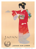 Japan Air Lines, Geisha c.1950’s Prints by Mitsumura 
