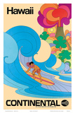 Continental Hawaii Surfer c.1960’s Prints