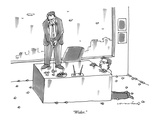 "Wider."  - New Yorker Cartoon Premium Giclee Print by Michael Crawford