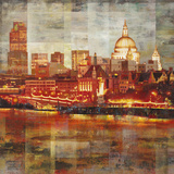 La City la nuit II (Londres) Poster par Georges Generali