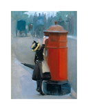 Posting A Letter Prints by Albert Ludovici