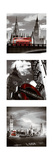 London Bus Triptych II Posters by Jurek Nems