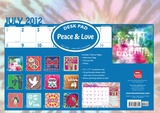 Peace & Love - 2013 Academic Desk Pad Calendars
