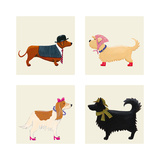 City Dogs and Country Dogs Print by Kate Mawdsley