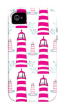 Pink Light House Pattern iPhone 4/4S Case por Avalisa