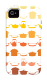 Orange Pots and Pans iPhone 4/4S Case por Avalisa