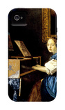 Dame on Spinet iPhone 4/4S Case por Jan Vermeer