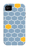 Blue Orange Trellis iPhone 4/4S Case by Avalisa 