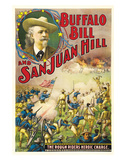 Buffalo Bill And San Juan Hill - 1902 Reproduction procédé giclée