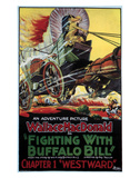 Fighting With Buffalo Bill - 1926 Giclee Print