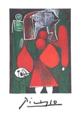 Femme en Rouge su Fauteuil Reproductions pour les collectionneurs par Pablo Picasso