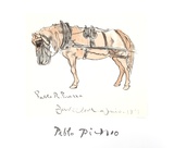 Cheval Attele Sammlerdrucke von Pablo Picasso