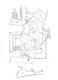 Femme Dans un Fauteuil Sammlerdrucke von Pablo Picasso