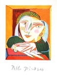 Femme Accoudee A Sa Fenetre Reproductions pour les collectionneurs par Pablo Picasso