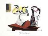 Nature Morte au Citron et a la Cruche Reproductions pour les collectionneurs par Pablo Picasso
