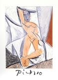 Etude pour le nu a la Draperie Reproductions pour les collectionneurs par Pablo Picasso