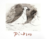 Pigeons Collectable Print by Pablo Picasso