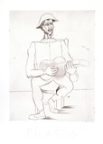 Arlequin Moustachu a la Guitare Collectable Print by Pablo Picasso