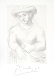 Femme au Chapeau et au Missel Reproductions pour les collectionneurs par Pablo Picasso