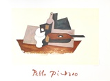 Guitare Verre et Bouteille Sammlerdrucke von Pablo Picasso