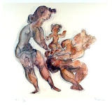 Women with Child Edition limitée par Chaim Gross