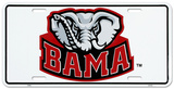 University of Alabama Elephant License Plate Tin Sign