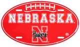 Nebraska Huskers Oval License Plate Blikskilt Nebraska Huskers Oval License Plate Blikskilt