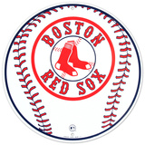 Boston Red Sox Baseball Logo Round Tin Sign