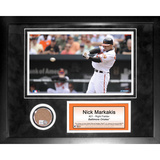 Nick Markakis Mini Dirt Collage Framed Memorabilia