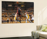 Indianapolis, IN - May 24: Miami Heat and Indiana Pacers - LeBron James and Roy Hibbert Wall Mural by Nathaniel S. Butler