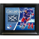 Ryan Callahan New York Rangers Game Used Net Photo Collage Framed Memorabilia
