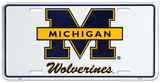 Michigan Wolverines License Plate Tin Sign