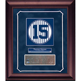 Thurman Munson Retired Number Monument Park Brick Slice Collage w/ Nameplate Framed Memorabilia
