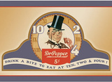 Dr. Pepper Drink a Bite to Eat Tin Sign