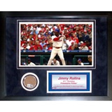 Jimmy Rollins Mini Dirt Collage Framed Memorabilia