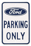 Ford Parking Only Logo Blechschild