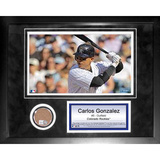Carlos Gonzalez Mini Dirt Collage Framed Memorabilia