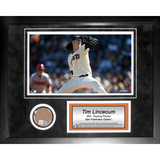 Tim Lincecum Mini Dirt Collage Framed Memorabilia