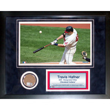 Travis Hafner Mini Dirt Collage Framed Memorabilia