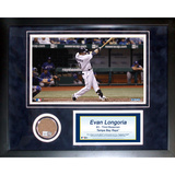 Evan Longoria Mini Dirt Collage Framed Memorabilia