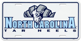 North Carolina Tar Heels License Plate Tin Sign