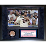 Target Field "First HR" Mini Dirt Collage Framed Memorabilia