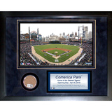 Comerica Field Mini Dirt Collage Framed Memorabilia
