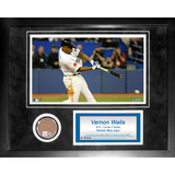 Vernon Wells Mini Dirt Collage Framed Memorabilia