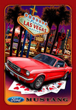 Ford Mustand Las Vegas Car Tin Sign