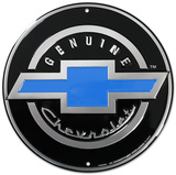 Genuine Chevrolet Chevy Round Tin Sign