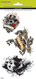Skulls and Dragons Decorative Decals Stickers