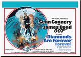Diamonds are Forever-Circle Stretched Canvas Print
