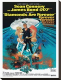 Diamonds are Forever-Claw Stretched Canvas Print