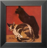 Cats, 1910 Art by Théophile Alexandre Steinlen